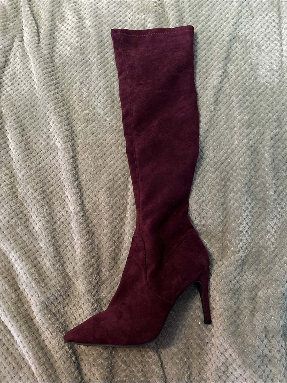 le chateau Burgundy Pointed-Toe Boots